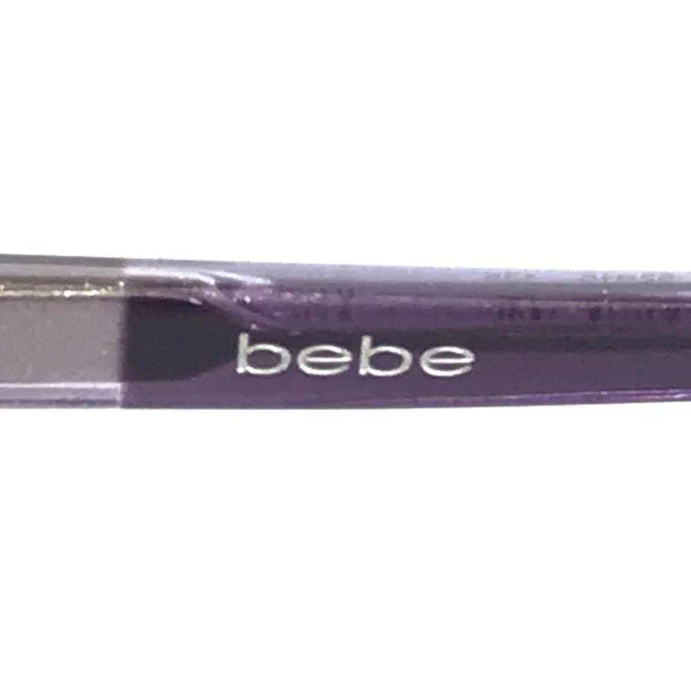Bebe Eyeglasses Frames BB5169 500 PLUM Purple Swarovski Crystals 52-15-135